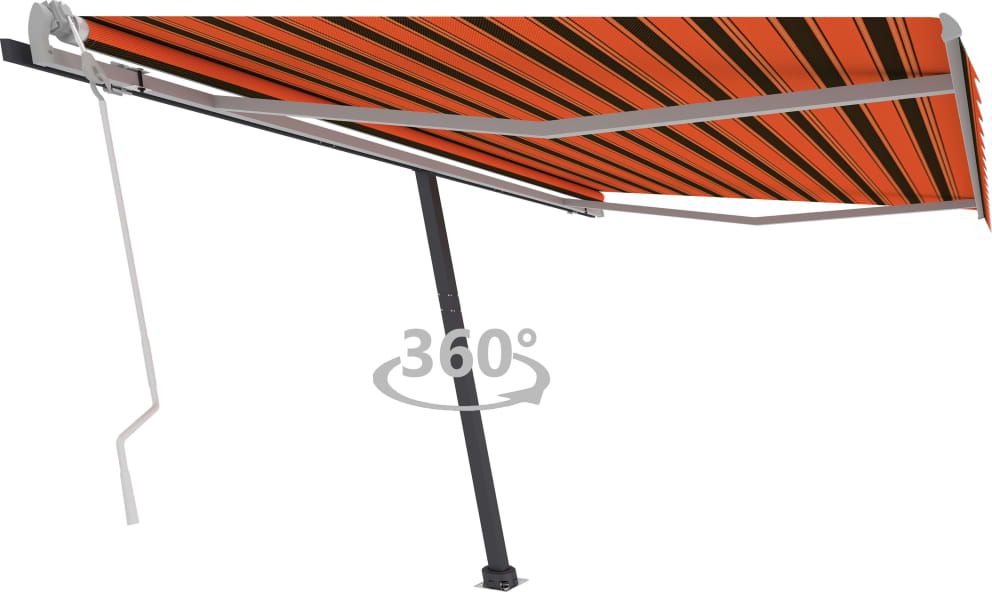 vidaXL Wolnostojąca, ręcznie zwijana markiza, 400x300 cm