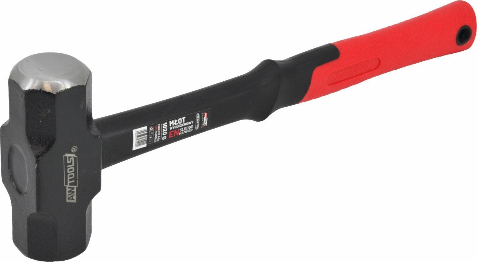 AWTools AWTOOLS MŁOT WYBURZENIOWY WŁÓKNO 1,82kg - 4 lbs BLACK LINE