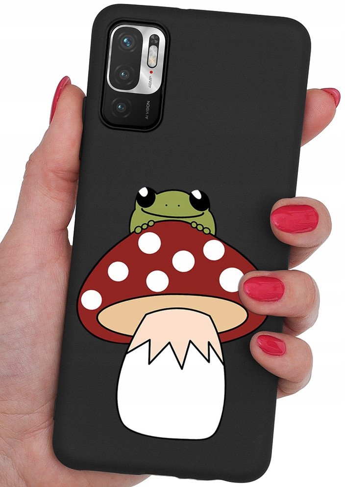 krainaGSM ETUI do Xiaomi Redmi Note 10 5G CASE WZORY SILIKONOWE MATT CASE +SZKŁO 9H