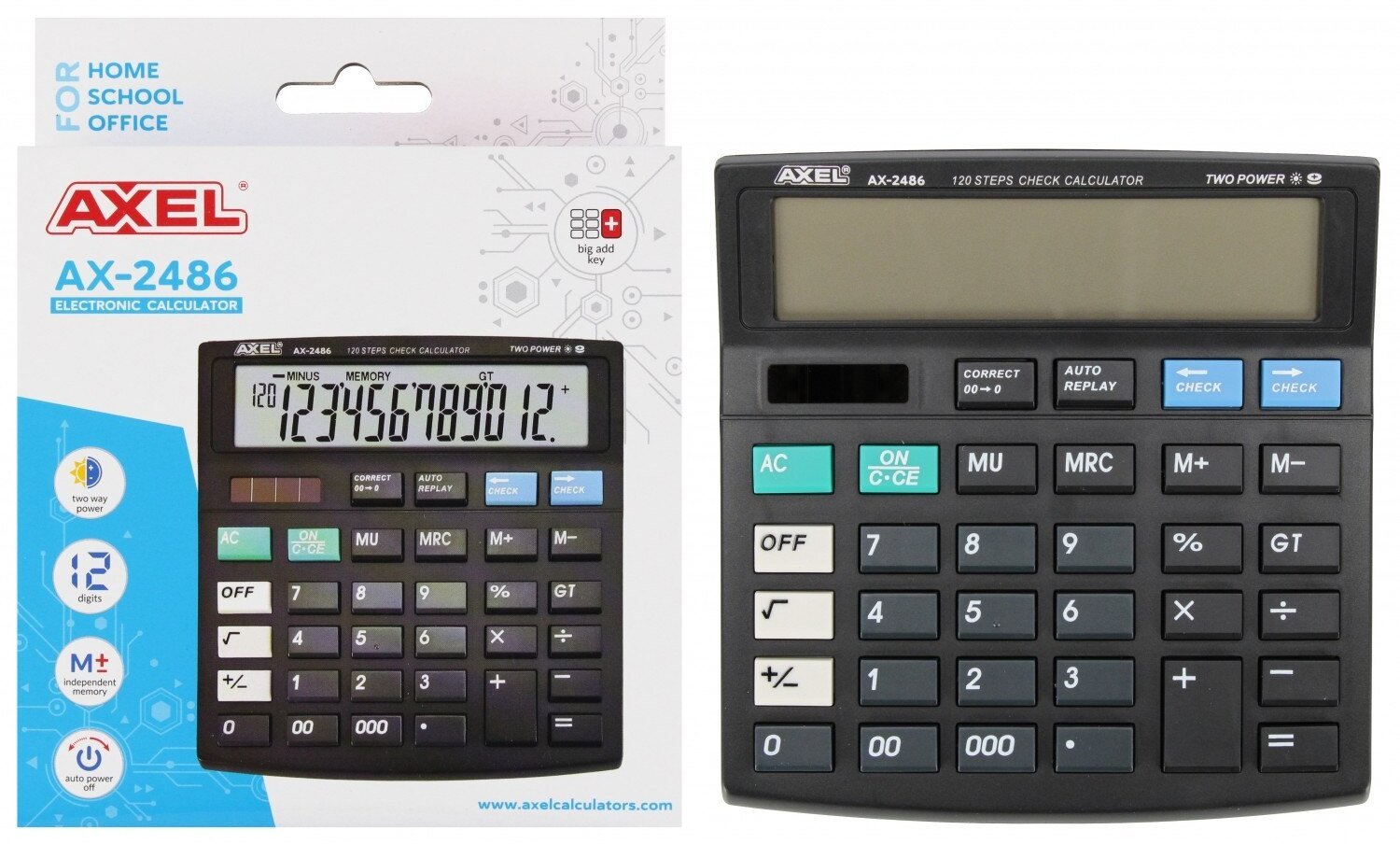 KALKULATOR AXEL AX-2486 PUD 50/100