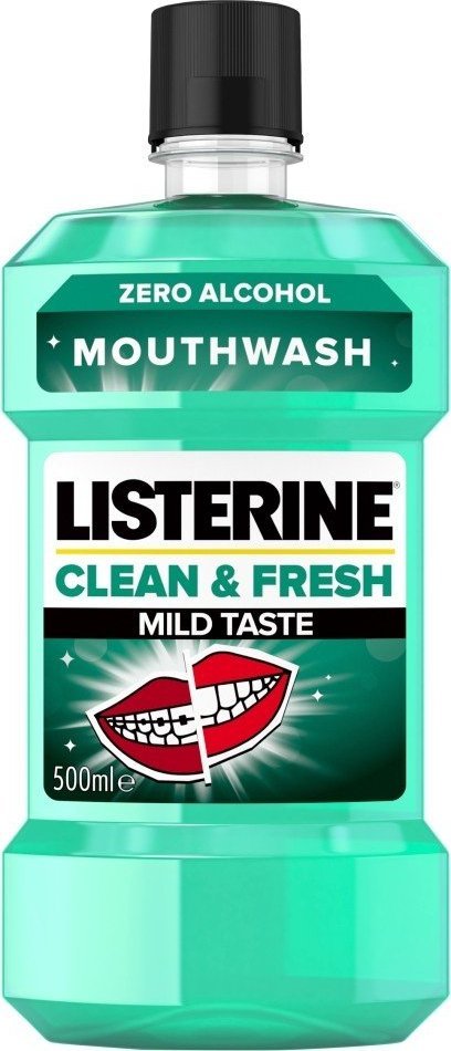 JOHNSON Listerine Clean & Fresh Płyn do płukania jamy ustnej Mild Taste 500ml