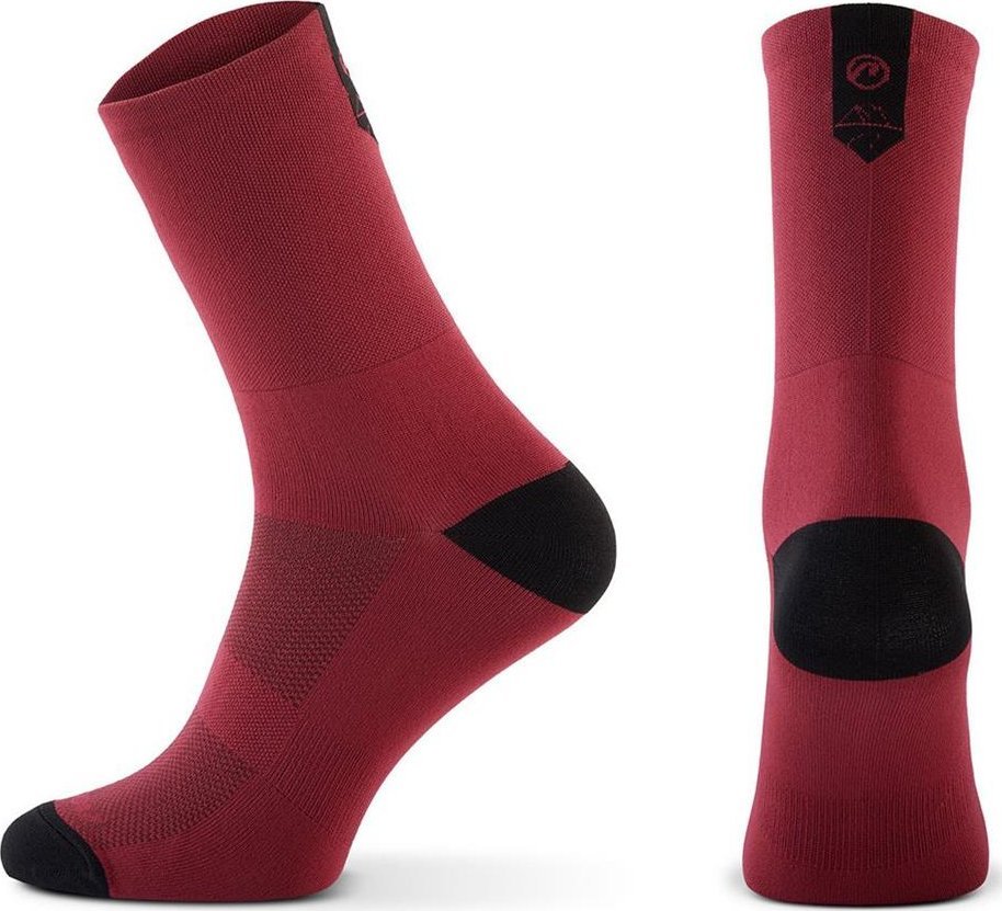 Accent Skarpetki kolarskie Pure, bordowo-czarne, rozmiar M (39-41)