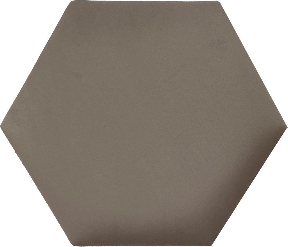 Panel tapicerowany heksagon 40cm Magic Velvet 2206 (Kawa z mlekiem) 40x34,6