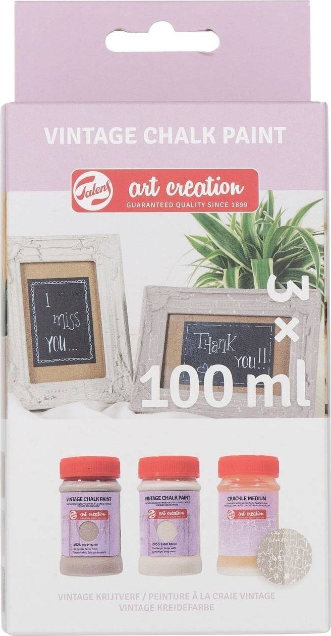 Talens Talens Art Creation Vintage Chalk set Beiges | 2 x 100 ml + crackle medium