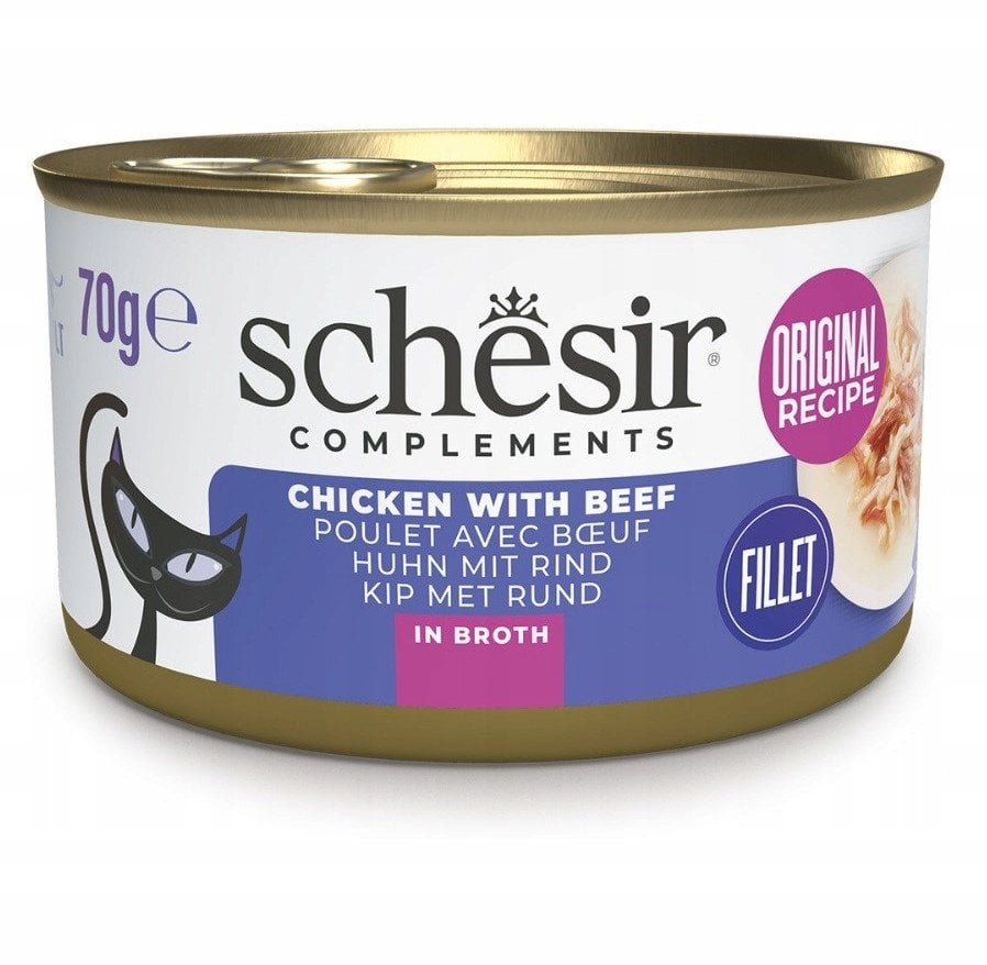 SCHESIR Adult Soku Kurczak i Wołowina z Ryżem 70g