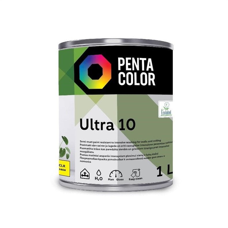 Pentacolor EMUL PAINT PENTACOLOR ULTRA 10 CLR 1L