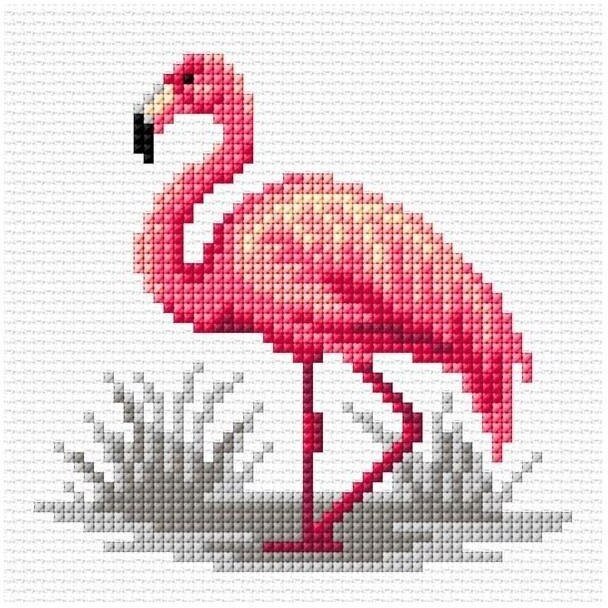 Haft krzyżykowy - Flaming