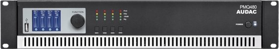 System przekazu sygnału AV Audac AUDAC PMQ480 Czterokanałowy wzmacniacz mocy z obsługą WaveDynamics™, 70 V/100 V