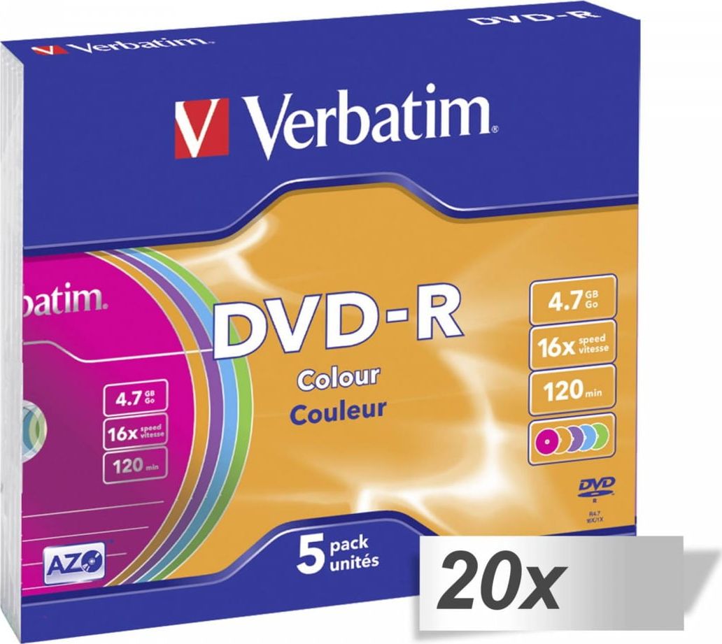 Verbatim DVD-R 4.7 GB 16x 100 sztuk