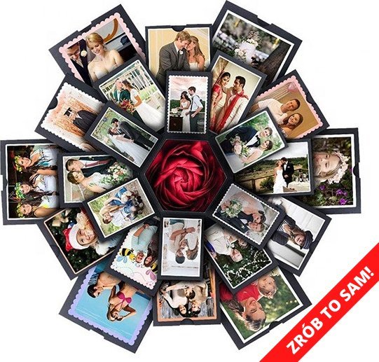 ToPrezent.pl Pudełko Niespodzianka DIY - Exploding Box do Samodzielnego Złożenia