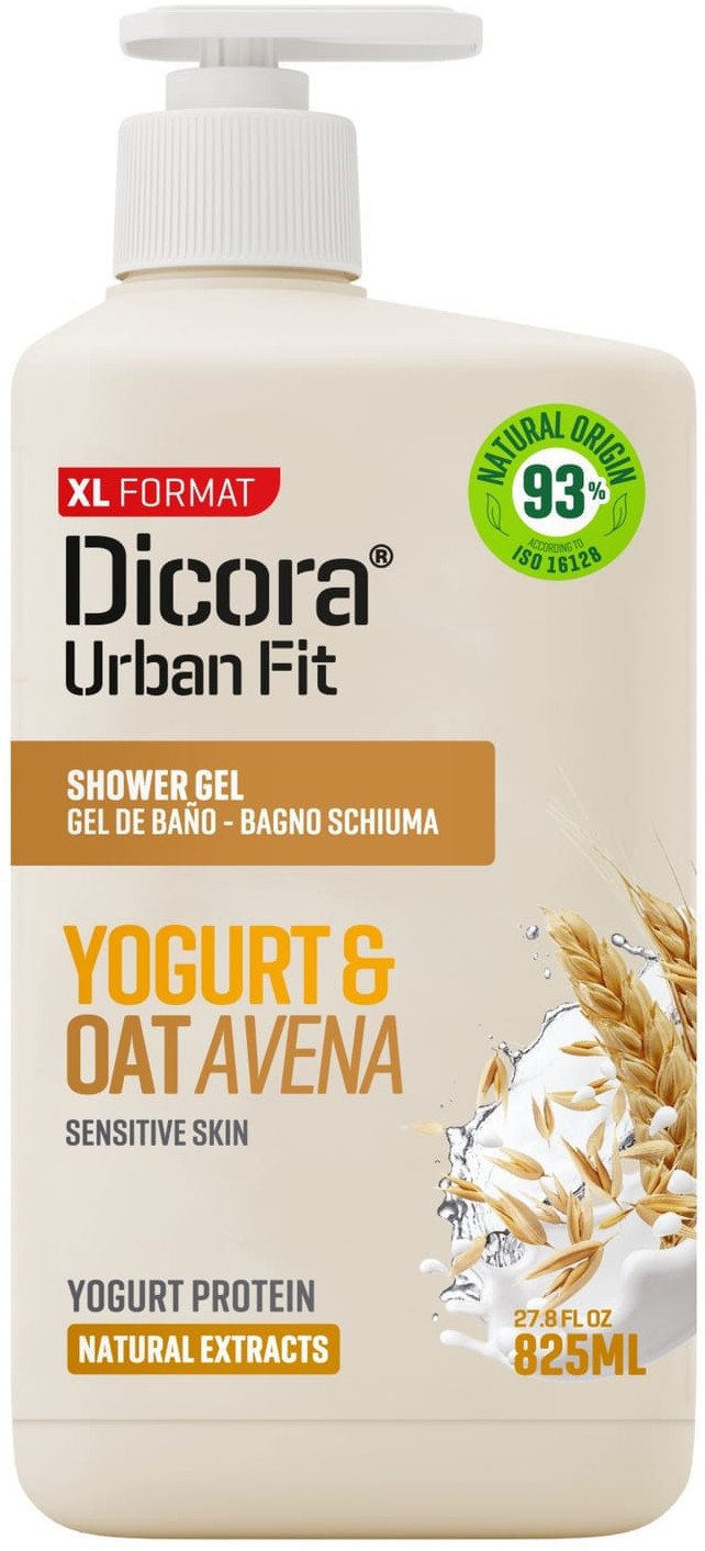 DICORA Żel pod prysznic Jogurt i Płatki Owsiane 825 ml