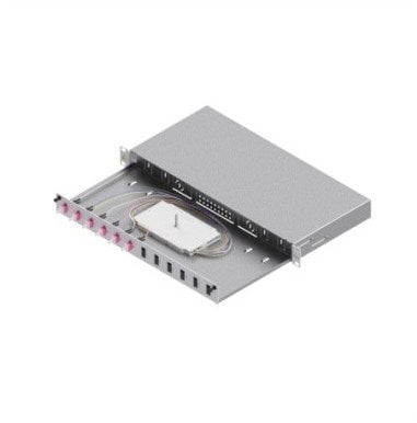 Obudowa spawów FO, klasa C 19 1U, 12 portów, 6x LC-Duplex, OM4