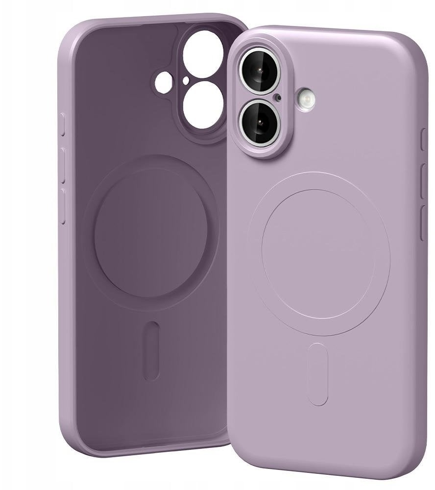 Etui Mercury Semi-Silicone MagSafe do iPhone 17 lawendowa szarość