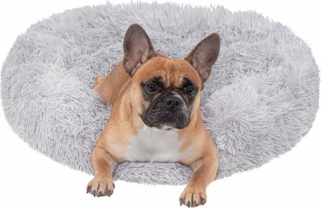 Springos Legowisko dla psa 90cm, pluszowe posłanie dla kota szary UNIWERSALNY