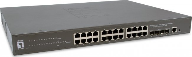 Level One GTP-2871 28-Port L3 Lite Managed Gigabit PoE Switch