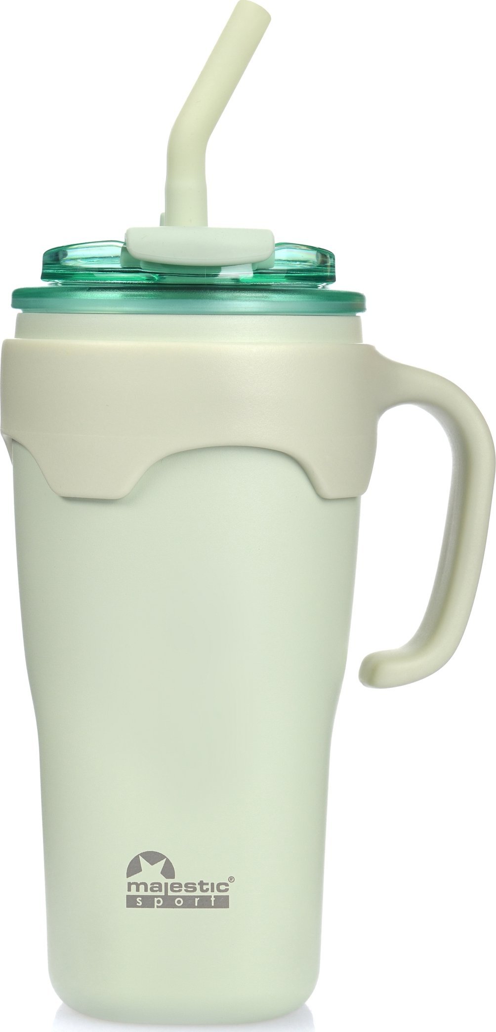 Kubek termiczny ze słomką Majestic Sport Jelly 650 ml zielony
