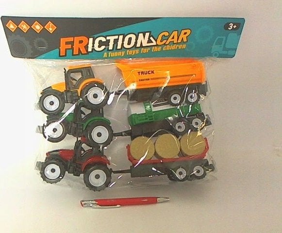 Cedrus Traktor z przyczepą 3szt/worek 6693-20 06034