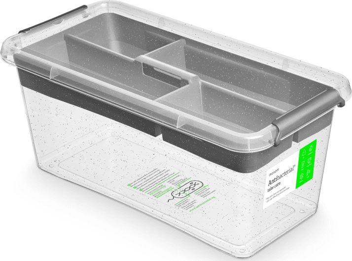 ORPLAST Pojemnik na żywność Antibacterial 8l + organizer/tacka 40x20cm