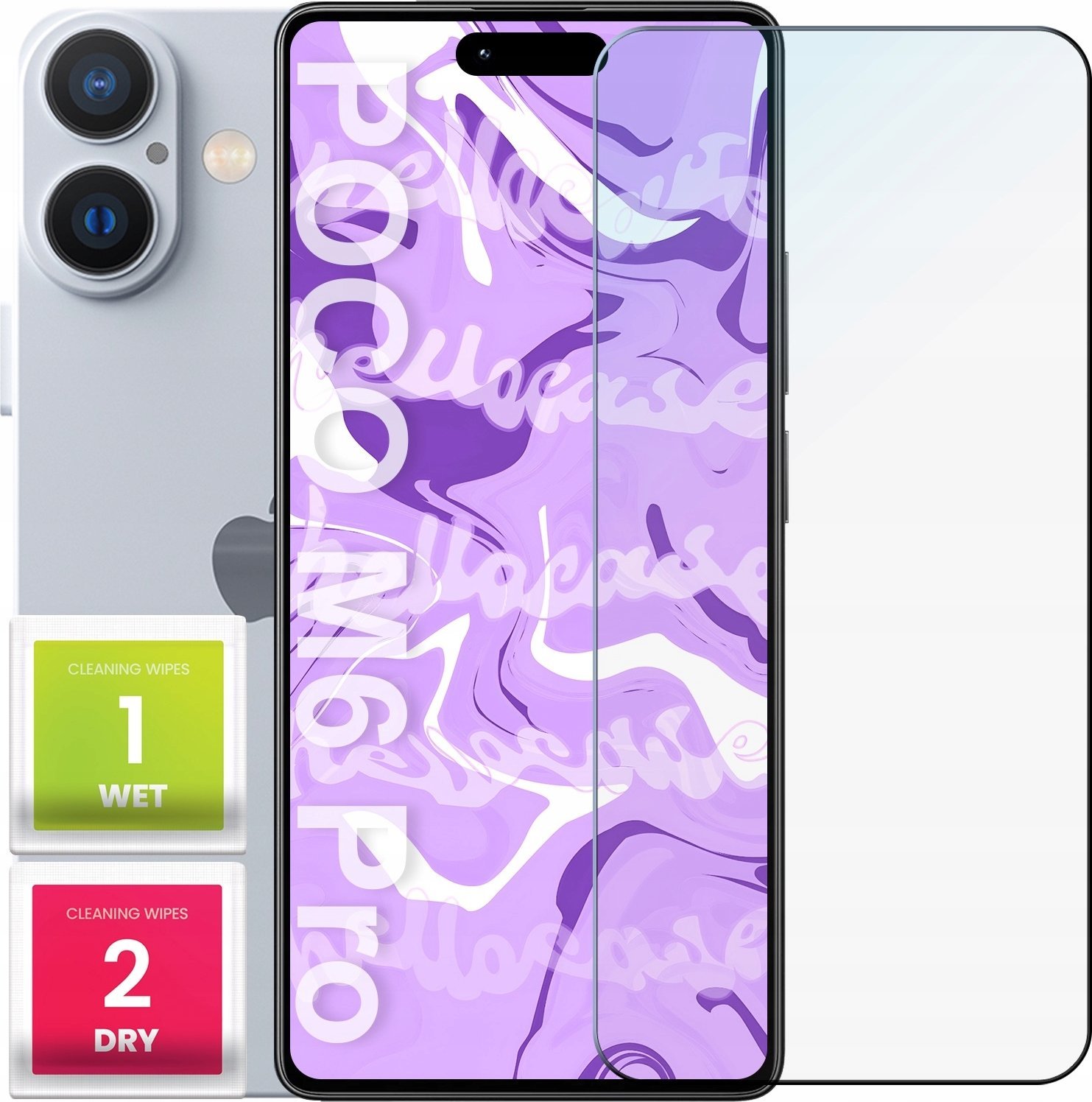 Hello Case Szkło Hartowane do Apple Iphone 16 (szybka 9H, płaskie 2.5D, ochronne)