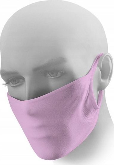 Maska ochronna wielorazowa Antywirusowa Dwuwarstwowa Różowa 10 szt.