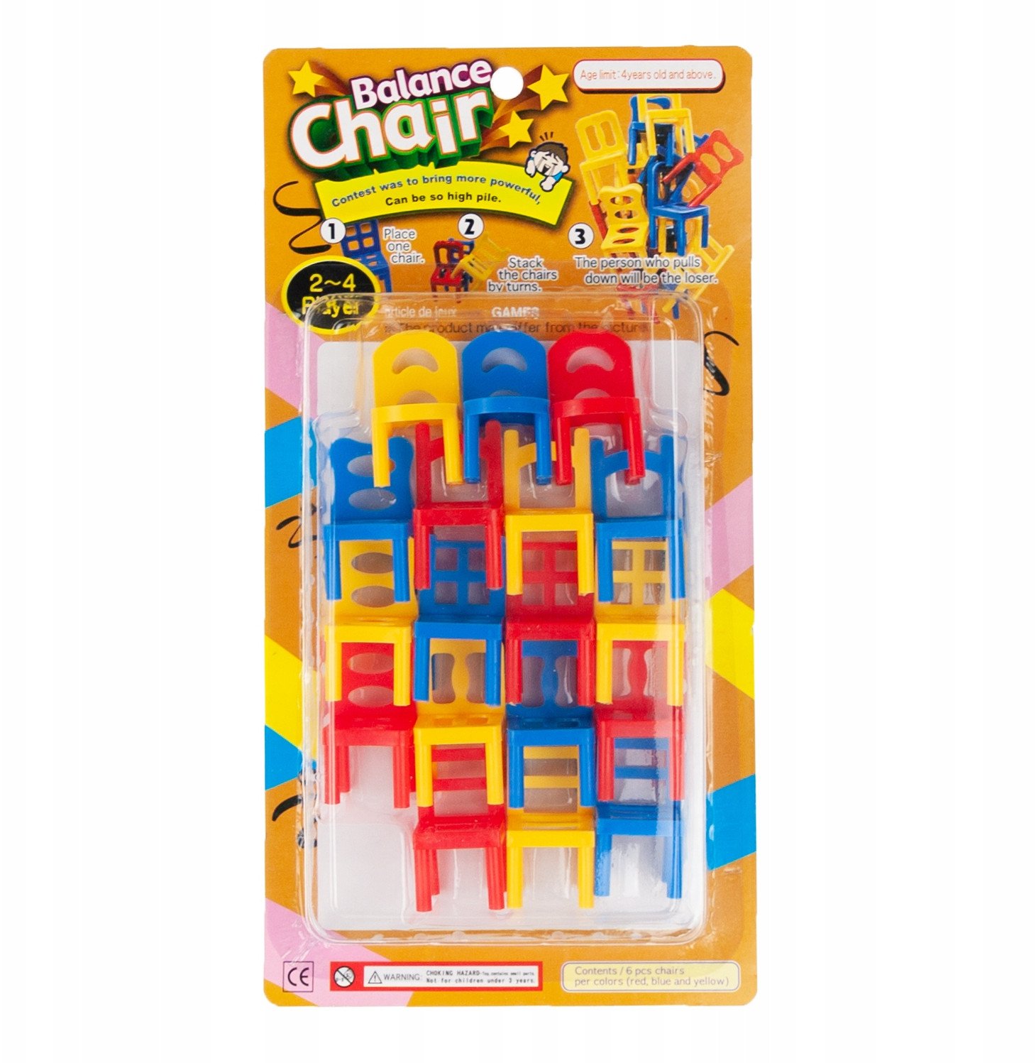 TG55501 GRA ZRĘCZNOŚCIOWA SPADAJĄCE KRZESŁA KRZESEŁKA STOŁKI PIRAMIDA