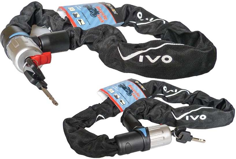 Vivo Zapięcie rowerowe LQ-616 7x7x1000 mm na klucz czarne