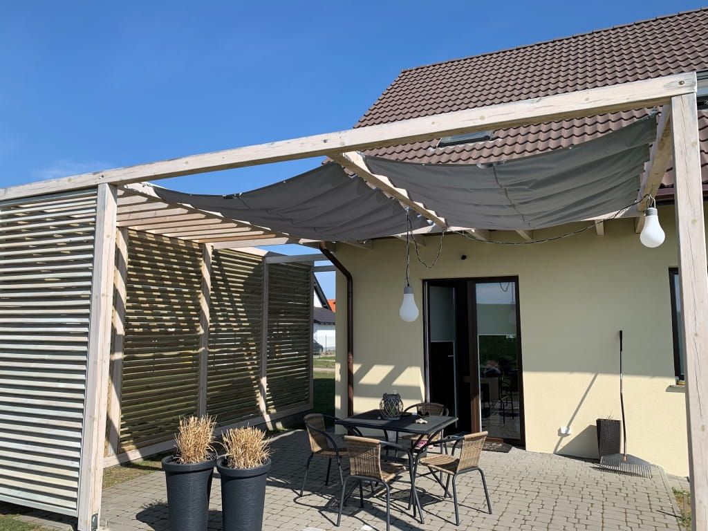 SunShade Żagiel wodoszczelny rozsuwany 2,5x4 - Szary