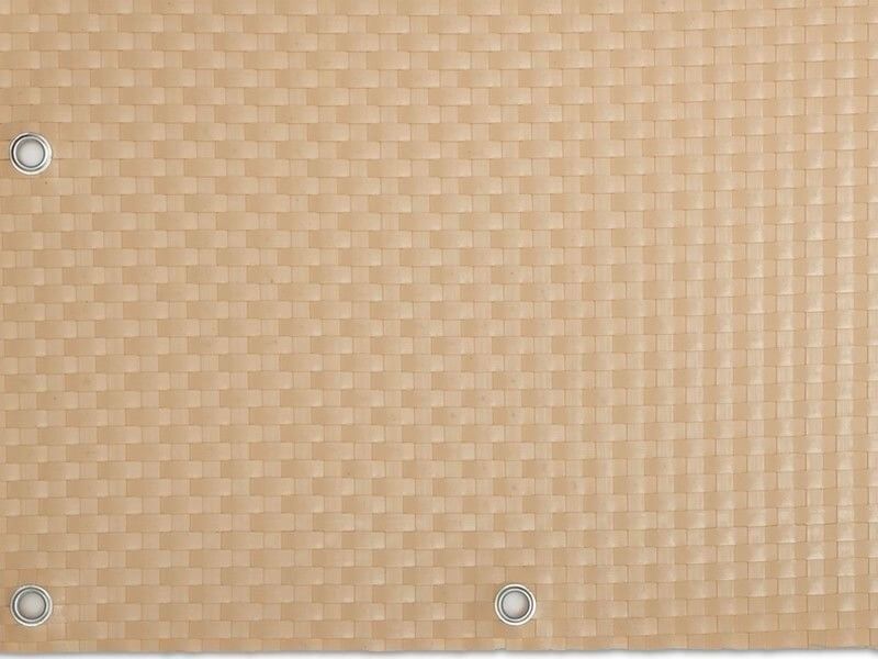 TechnoRattan Osłona Balkonowa oczkowana z TECHNORATTANU na WYMIAR (0,05m2) - Jasny Krem RD18