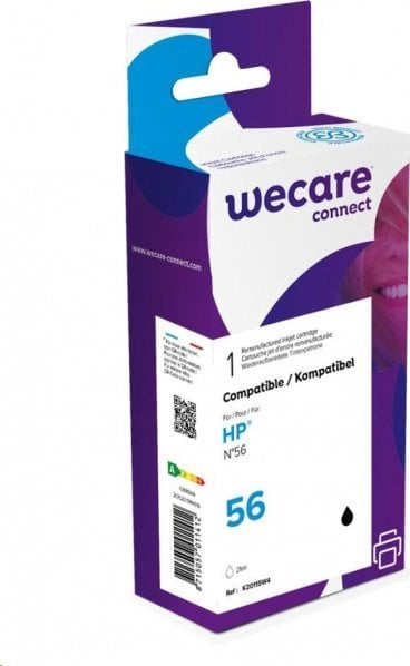 Tusz Armor WECARE Wkład ARMOR do HP DJ 5150/5652/OJ4110 czarny (C6656A) 21 ml, 550 str
