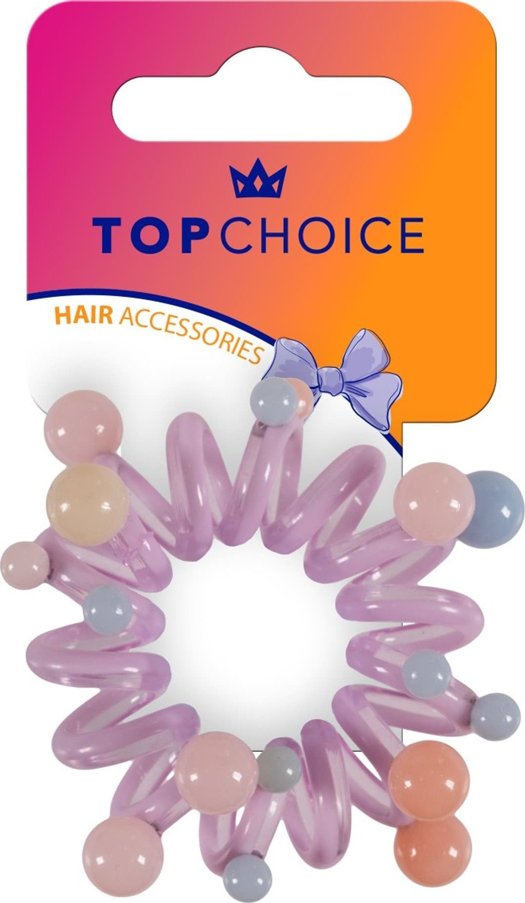 Top Choice TOP CHOICE Gumka do włosów - fioletowa (20179)
