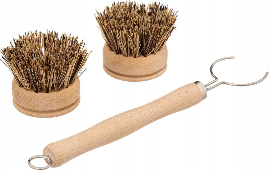 5five Szczotka do naczyń ECO, drewniana + wymienna końcówka