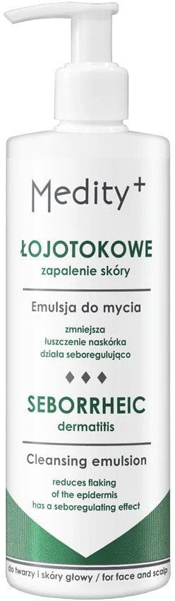MEDITY+_Łojotokowe Zapalenie Skóry emolientowa emulsja do mycia twarzy i skóry głowy 200ml