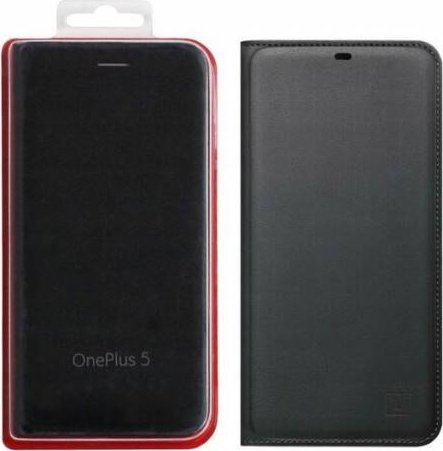 Triton OnePlus 5 flip cover (black) standard