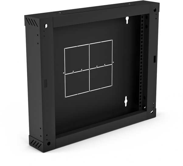 Szafa Alantec Sekcja tylna 100 mm (zawiasowa / uchylna) do szaf dwusekcyjnych SW-9U-600-450-01-C, kolor czarny (SA-SSW-9U-01-C)