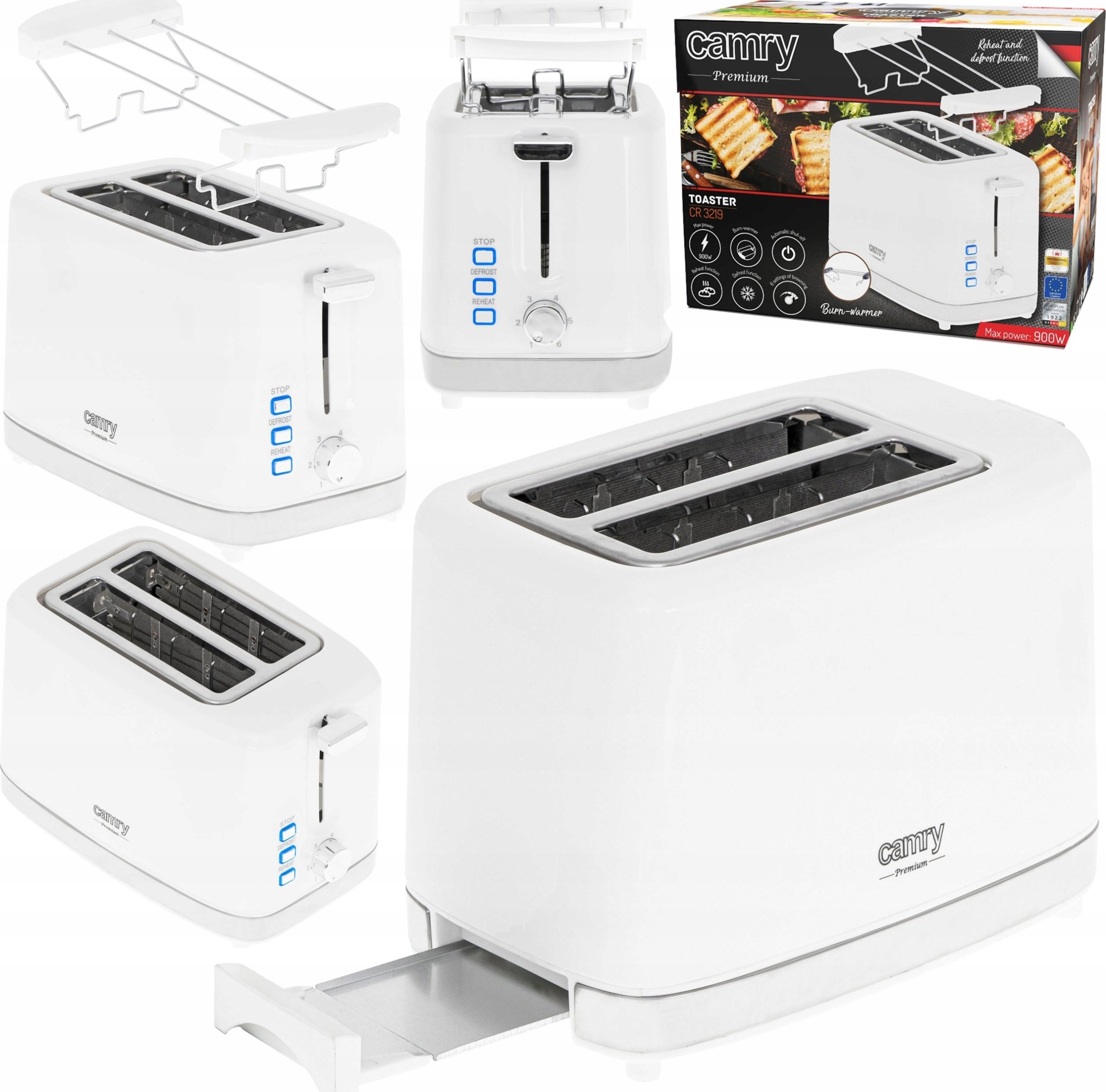 Toster Adler Toster Opiekacz Do Kanapek Tostów Grzanek 2 Kromki