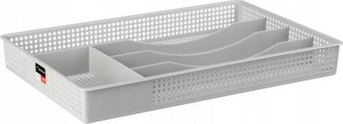 Galicja Wkład do szuflady na sztućce ażurowy szary 33 x 21 cm