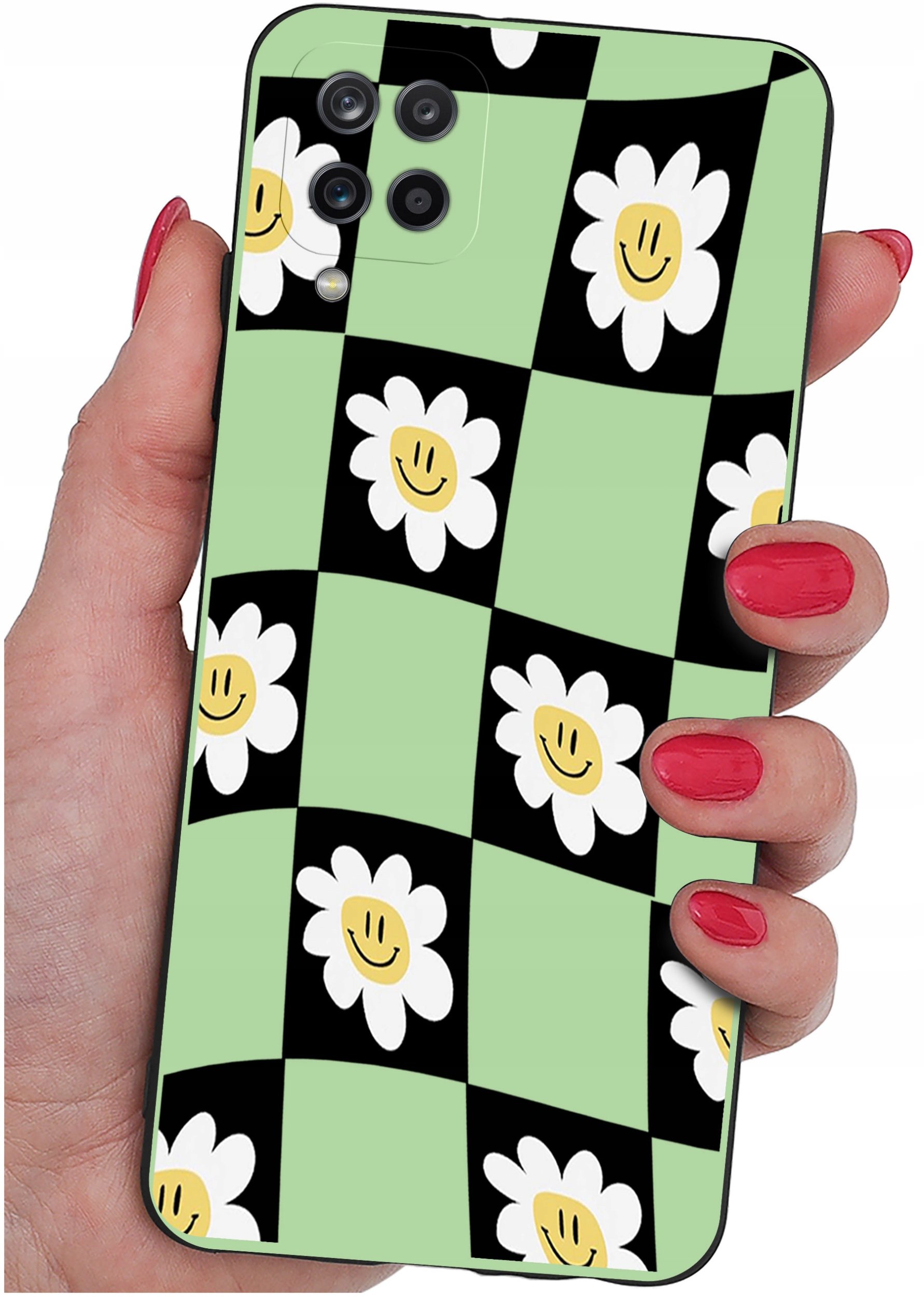 Etui do Samsung Galaxy A12|M12 WZORY |SILIKONOWE MATT CASE + SZKŁO 9H