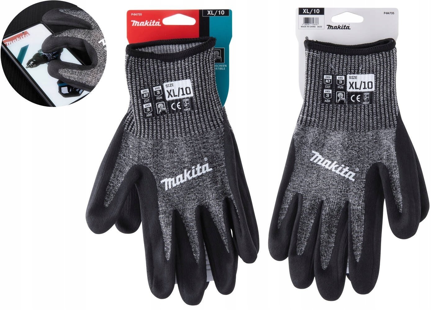 Cut-resistant work gloves MAKITA P-84729 XL / 10