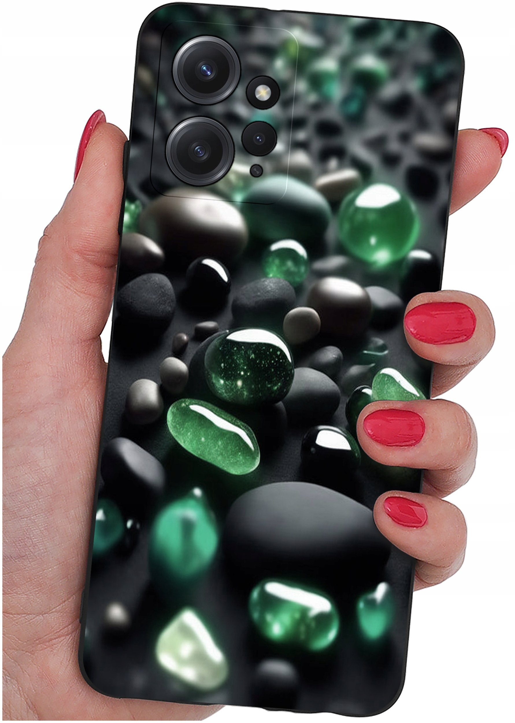 ETUI do Xiaomi Redmi Note 12 4G | WZORY | SILIKONOWE MATT CASE + SZKŁO 9H