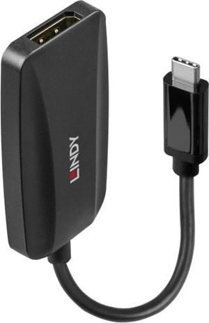 Adapter USB Lindy 43337 USB-C - DisplayPort Czarny (43337)