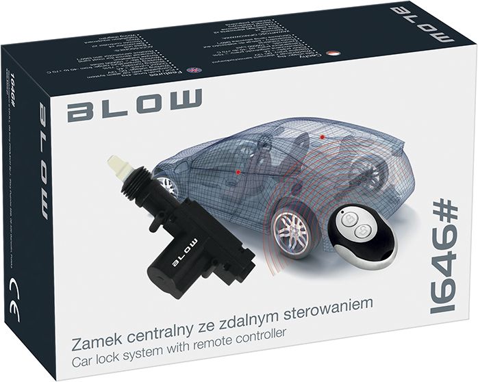 Blow Zestaw centralnego zamka z siłownikami i zdalnym sterowaniem 1646