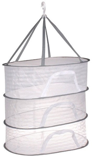 Zawieszana suszarka siatka do suszenia grzybów ziół ryb kwiatów 3 poziomy