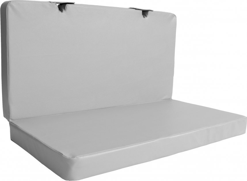 Produkcyja materac Gamma 100x100x8 dwuczęściowy z wycięciami do słupków szary