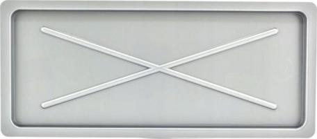 Altom Podstawka pod suszarkę do naczyń 55x24 cm srebrna