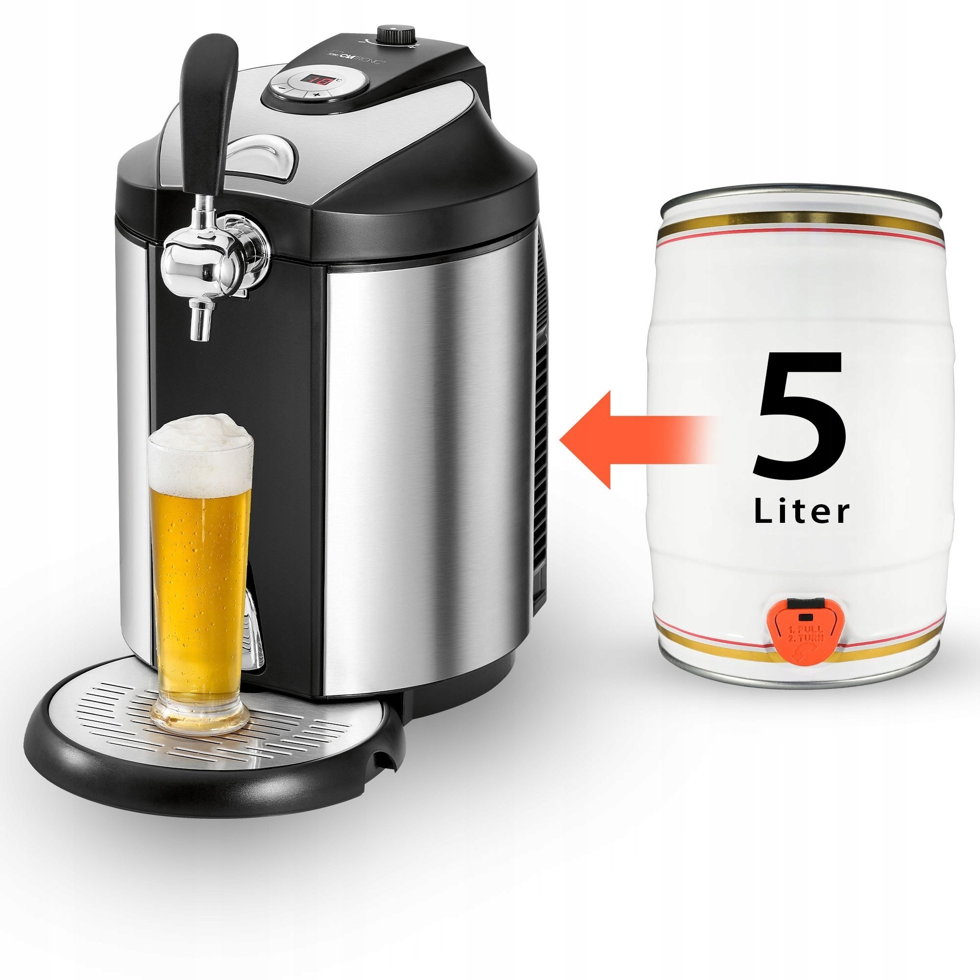 Clatronic BZ 3740 inox Bierzapfanlage