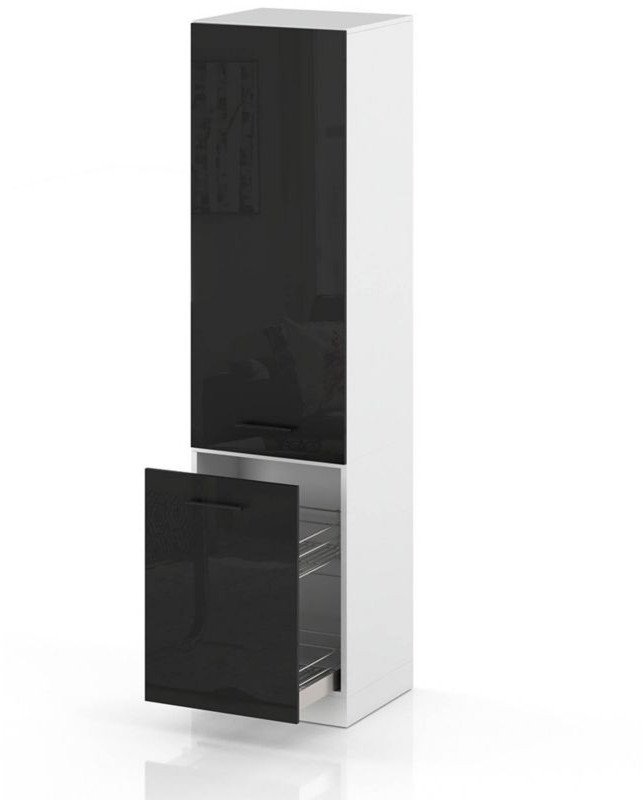 Słupek Kuchenny Stojący 60cm Szafka Cargo S60 Spremium Szary Połysk