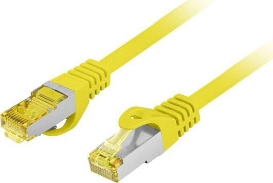 Lanberg PATCHCORD KAT.6A S/FTP LSZH CU 1.5M ŻÓŁTY FLUKE PASSED LANBERG