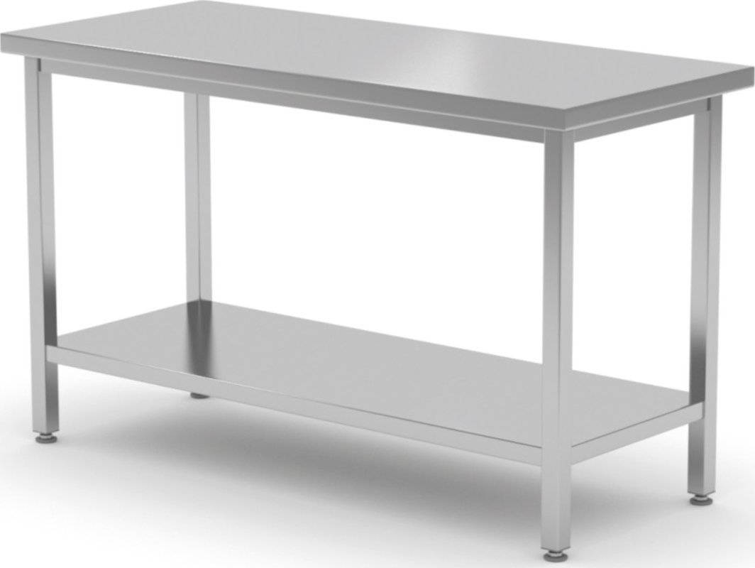 Hendi Stół blat roboczy stalowy centralny z półką 80x70x85 cm - Hendi 815830