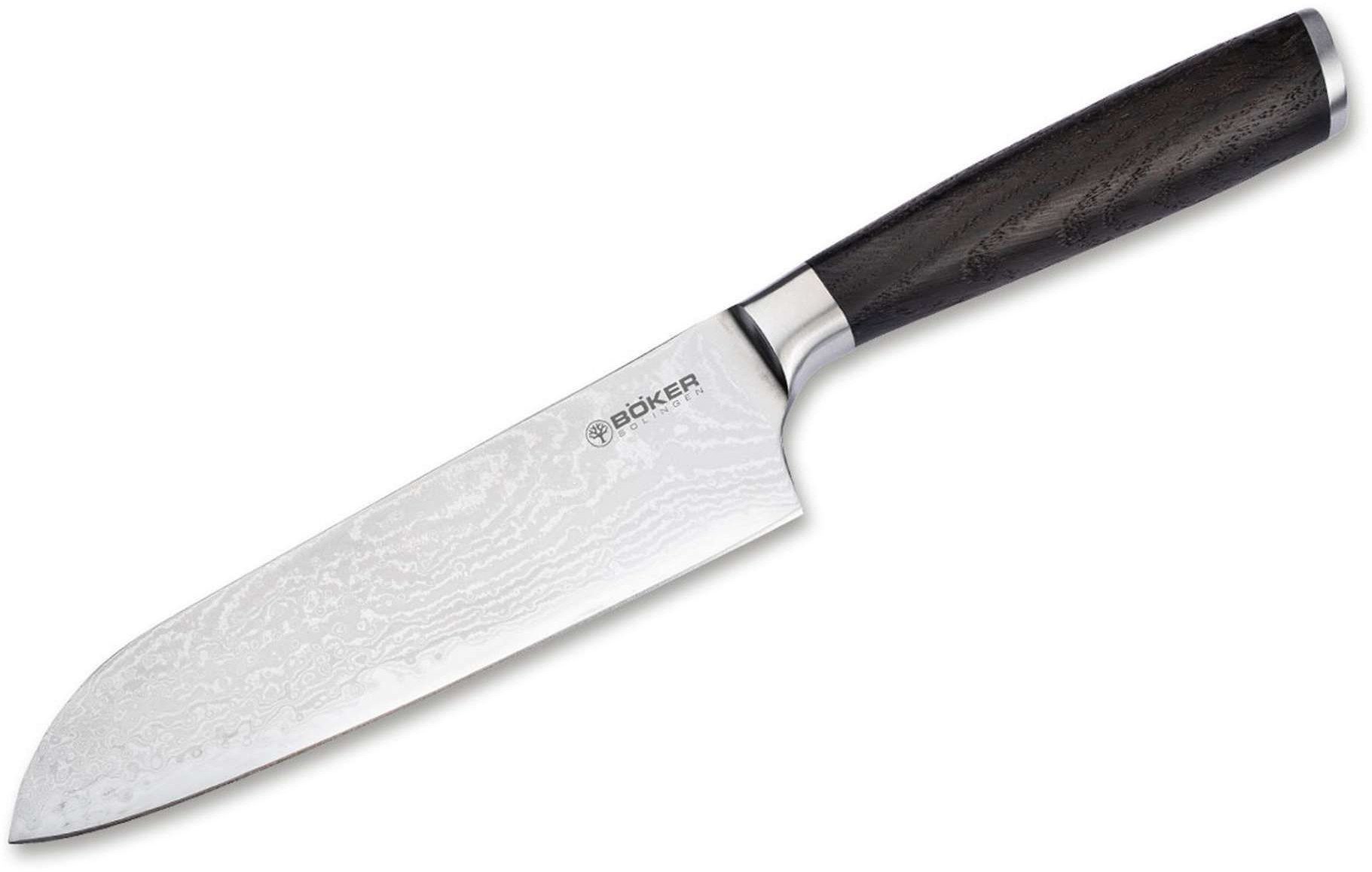 Nóż Boker Solingen Meisterklinge Damast Santoku