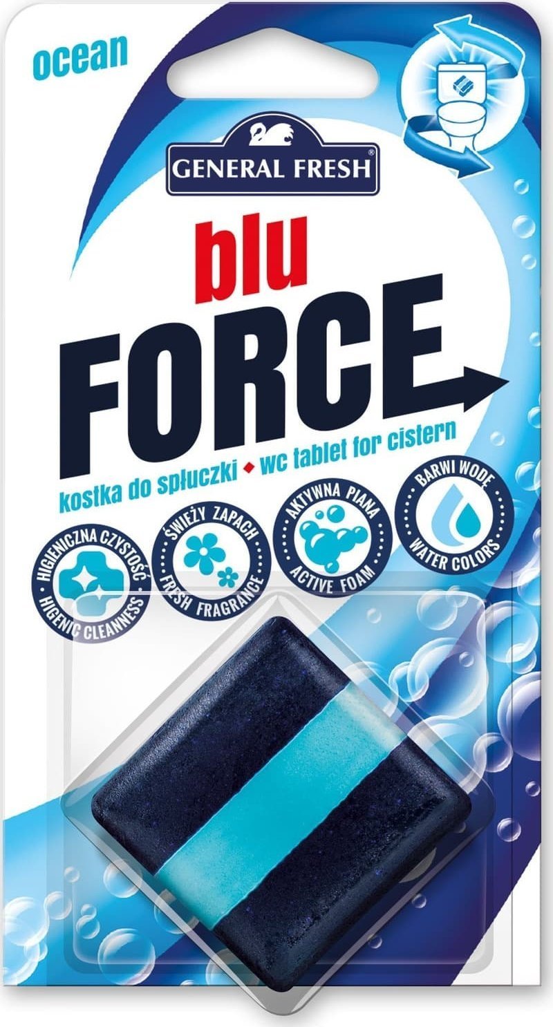 General Fresh Kostka do WC BLU FORCE do spłuczki 50g morze GENERAL FRESH